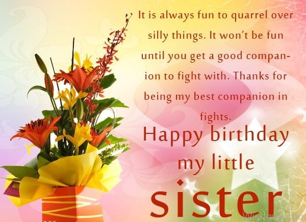 Best Birthday Quotes For Sister
 Happy Birthday My Little Sister s and
