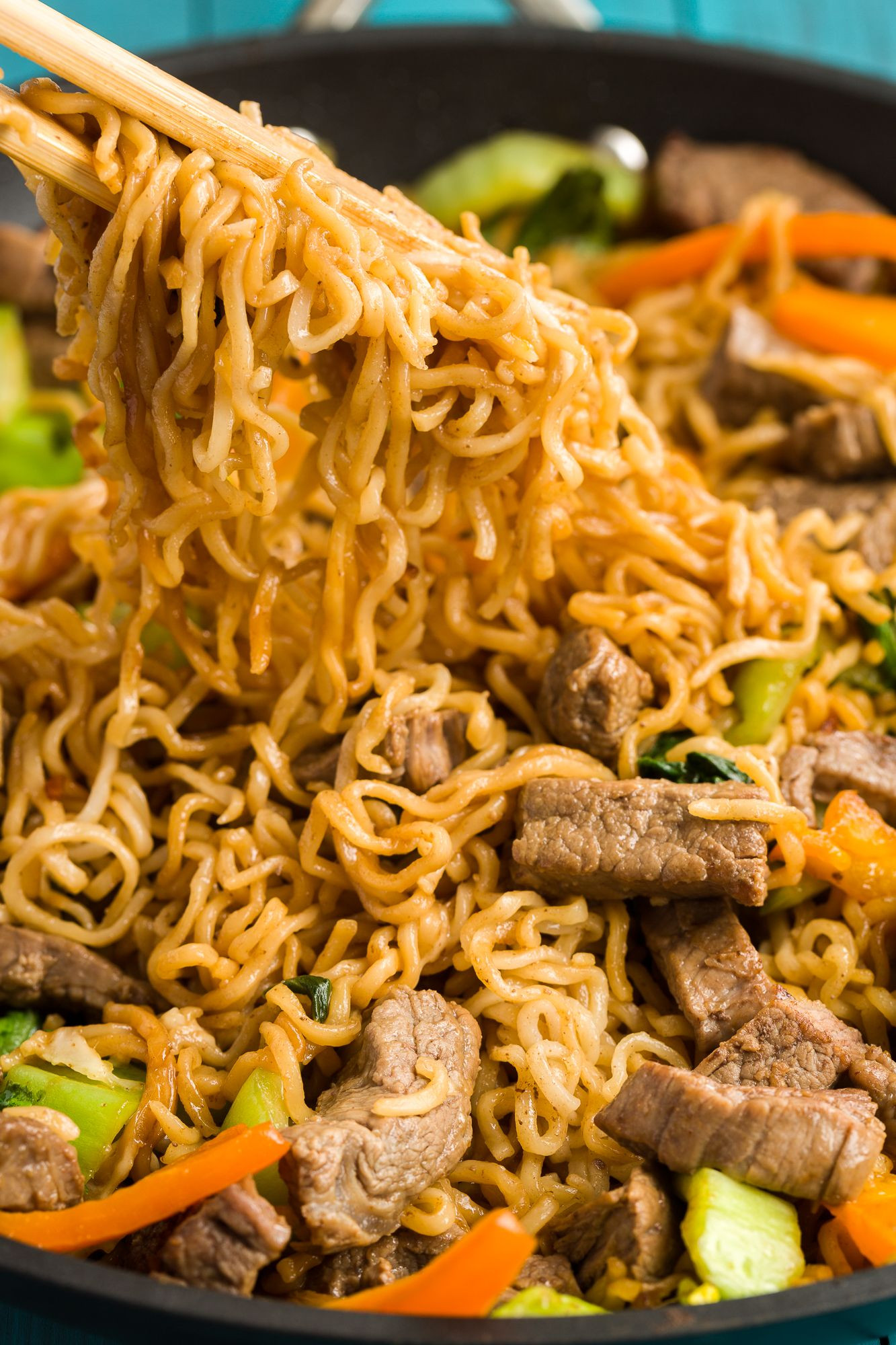 Best Chinese Dinners
 Ramen Noodle Skillet with Steak Recipe