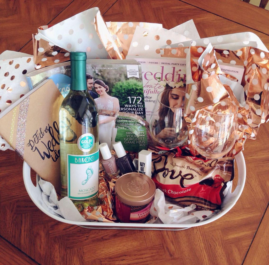 Best Engagement Party Gift Ideas
 Engagement Gift Basket Survival Kit Everything your