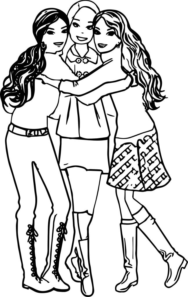 Best Friend Coloring Pages For Girls
 Bff Pages For Girls Coloring Pages