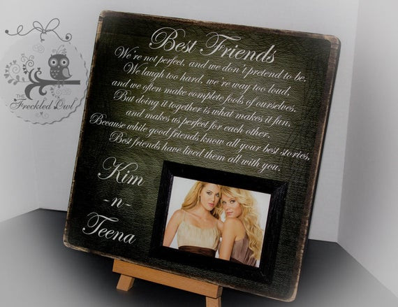 Best Friend Wedding Gift
 Best Friends Sister Maid of Honor by TheFreckledOwlFrames