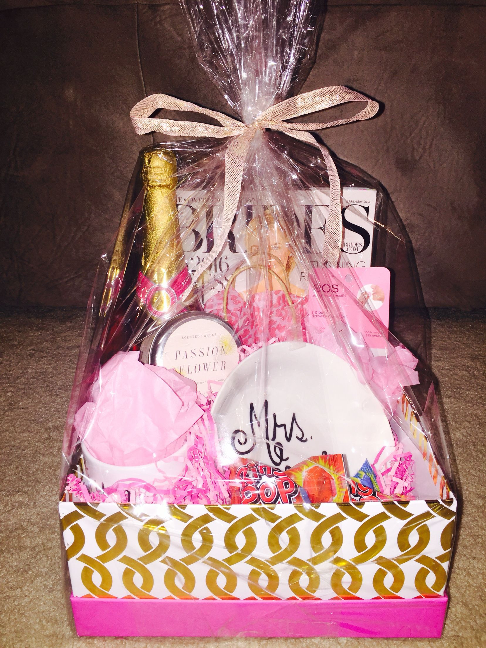 Best Friend Wedding Gift
 Engagement t basket I made for my newly engaged best