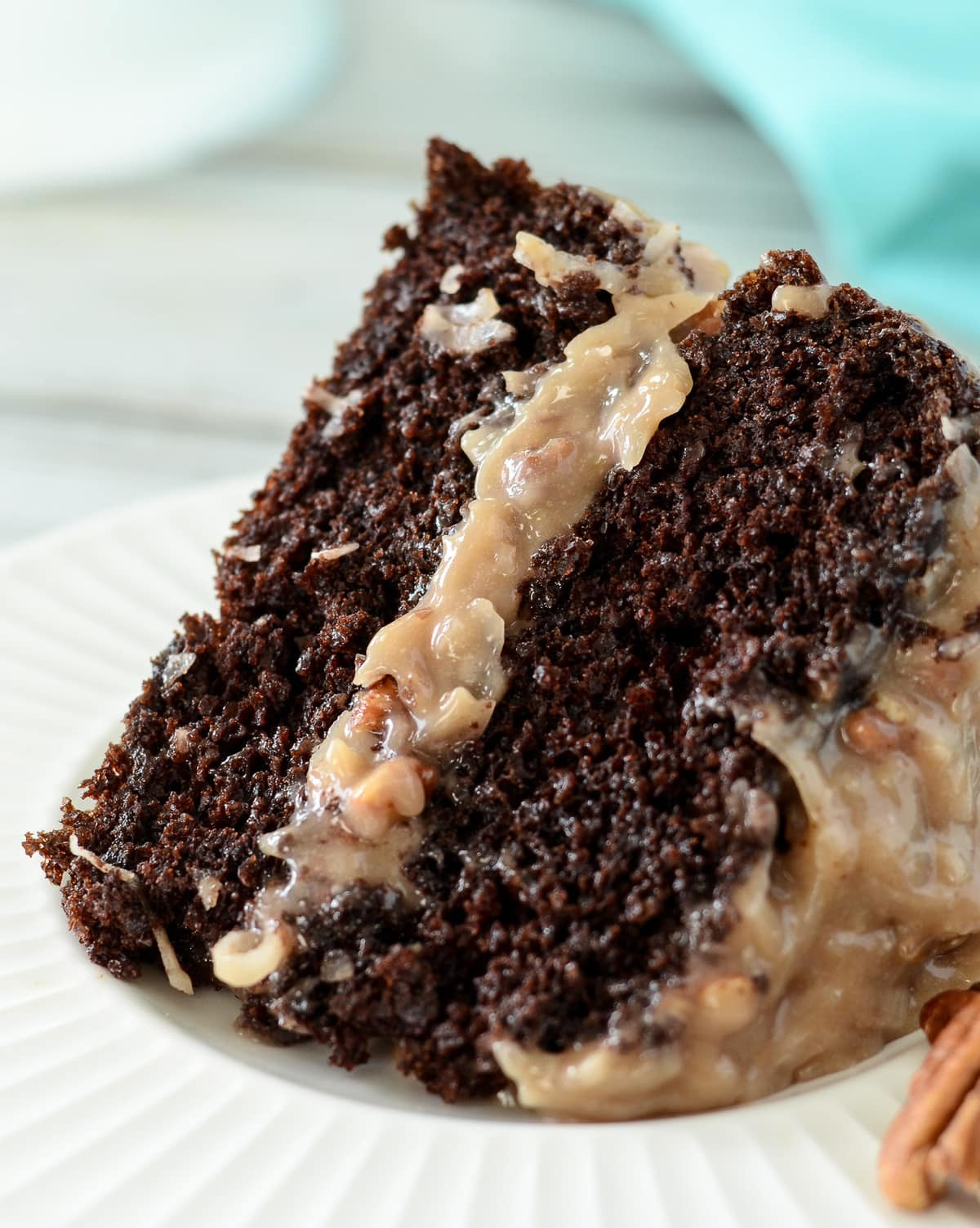 Best German Chocolate Cake Recipe
 German Chocolate Cake with Coconut Pecan Frosting