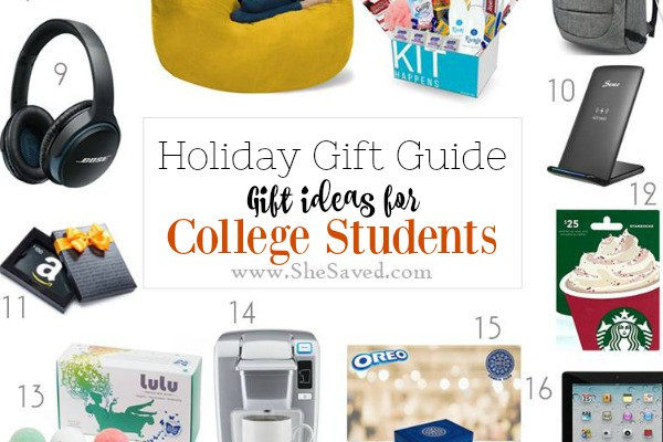 Best Gifts For College Kids
 HOLIDAY GIFT GUIDE Gifts for College Students SheSaved