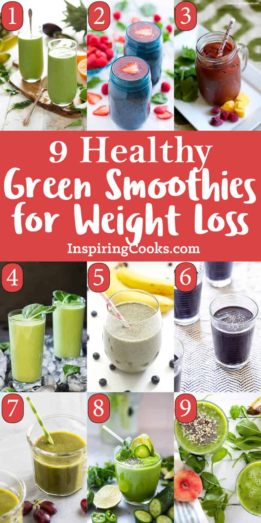 Best Healthy Smoothies
 The Best 9 Healthy Green Smoothies for Weight Loss Recipes