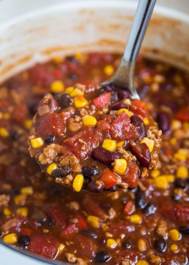 Best Healthy Turkey Chili Recipe
 EASY and Healthy Turkey Chili Recipe I Heart Naptime
