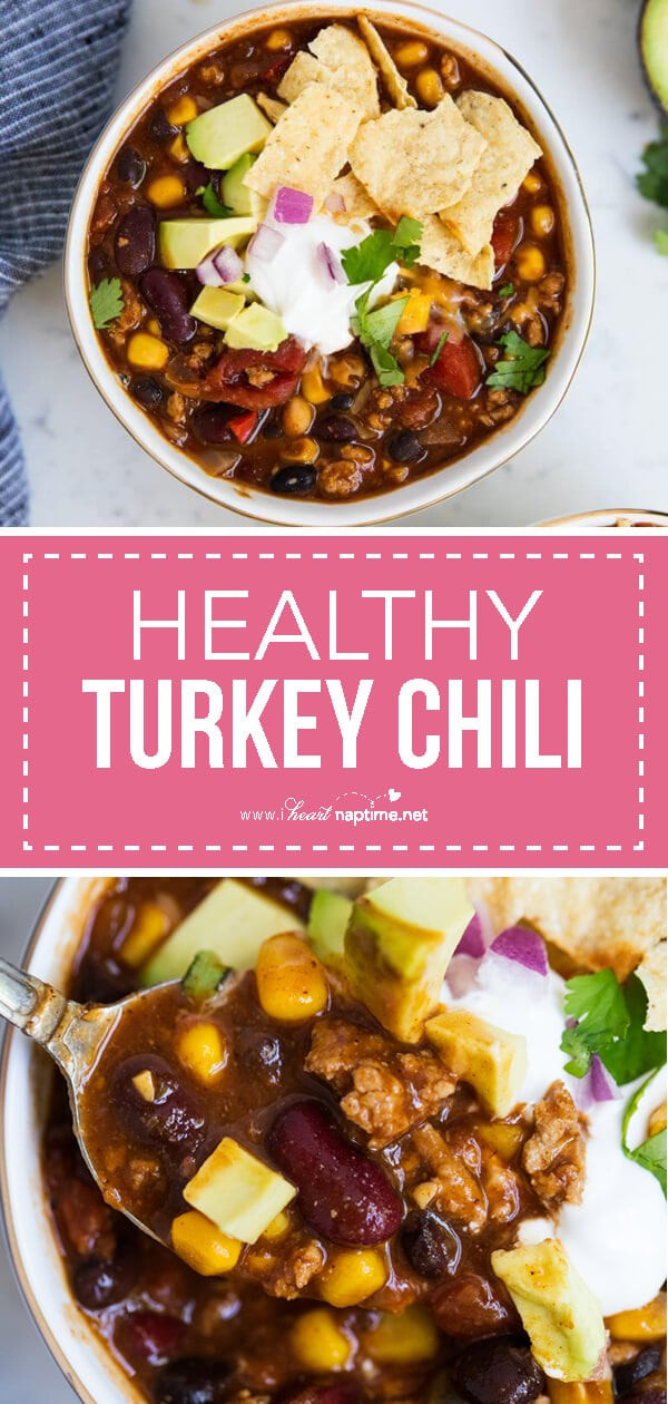 Best Healthy Turkey Chili Recipe
 EASY e Pot Healthy Turkey Chili Recipe I Heart Naptime