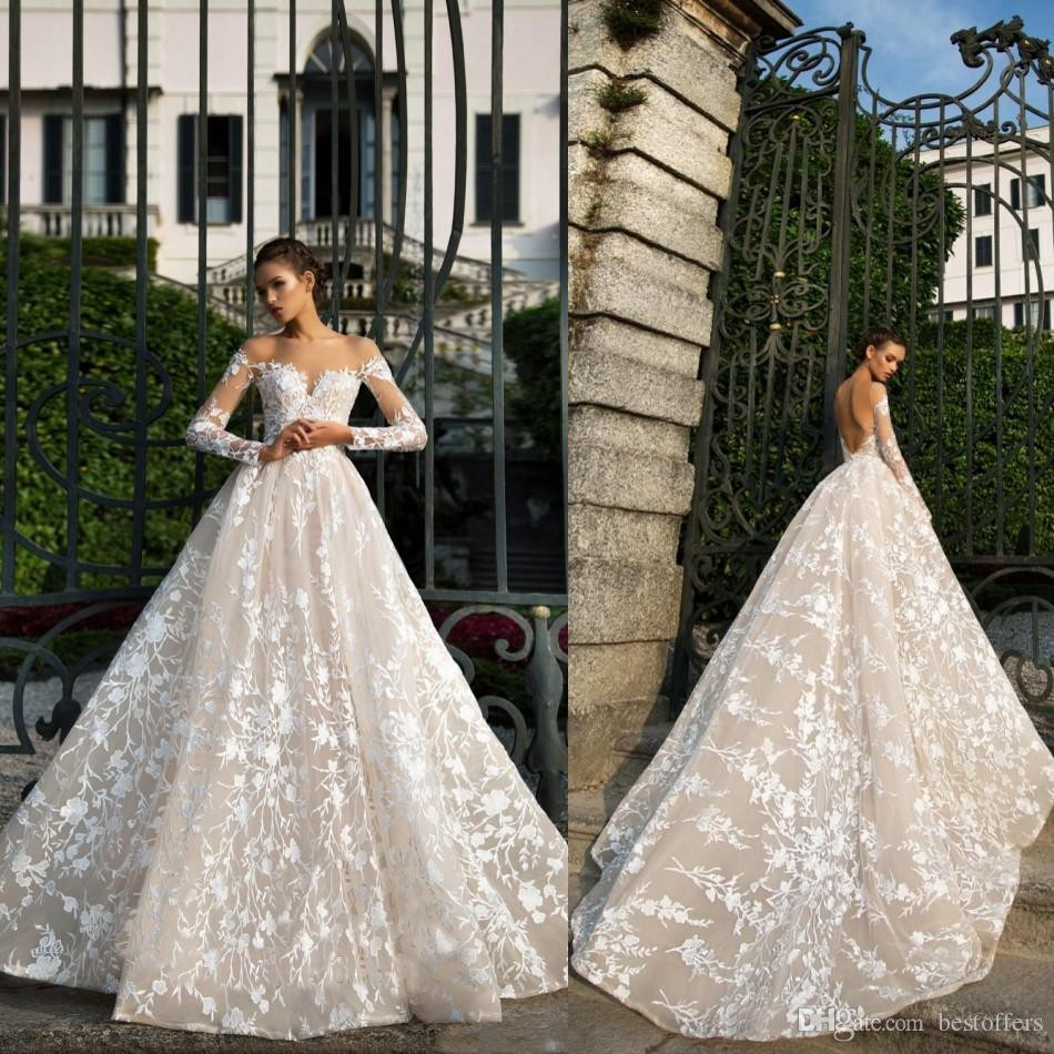 Best Wedding Dress Designers
 2019 Designer Fall New Long Sleeve Lace Wedding Dresses