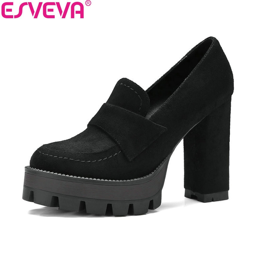 Best Wedding Shoes 2020
 ESVEVA 2020 Platform High Heel Women Pumps Western Style
