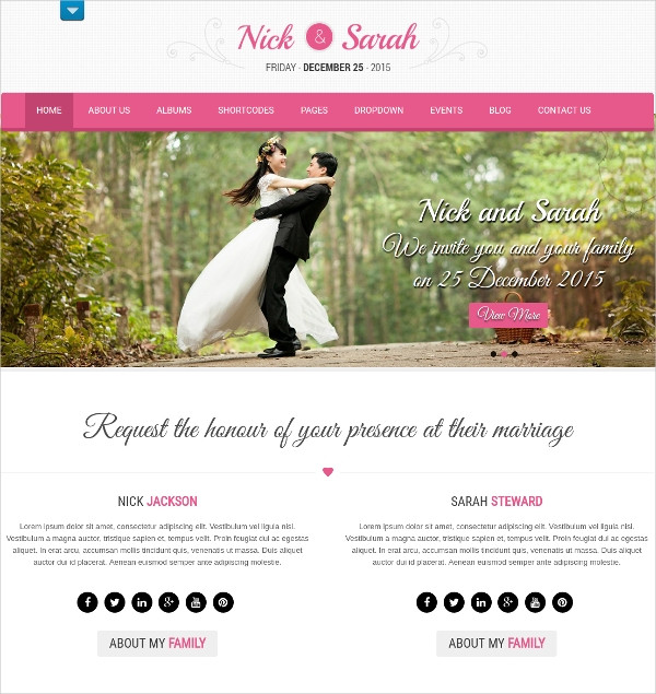 Best Wedding Website Themes
 33 Free Wedding Website Themes & Templates