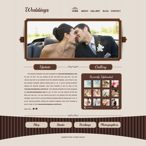Best Wedding Website Themes
 Weddings website template