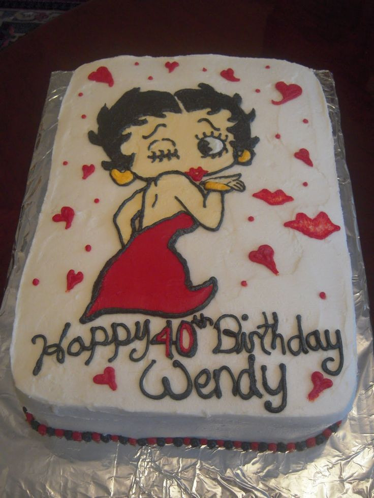 Betty Boop Birthday Cakes
 37 best Mom s party images on Pinterest