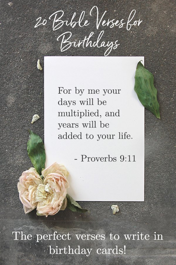 Bible Birthday Quotes
 20 Best Bible Verses for Birthdays Celebrate Birth with