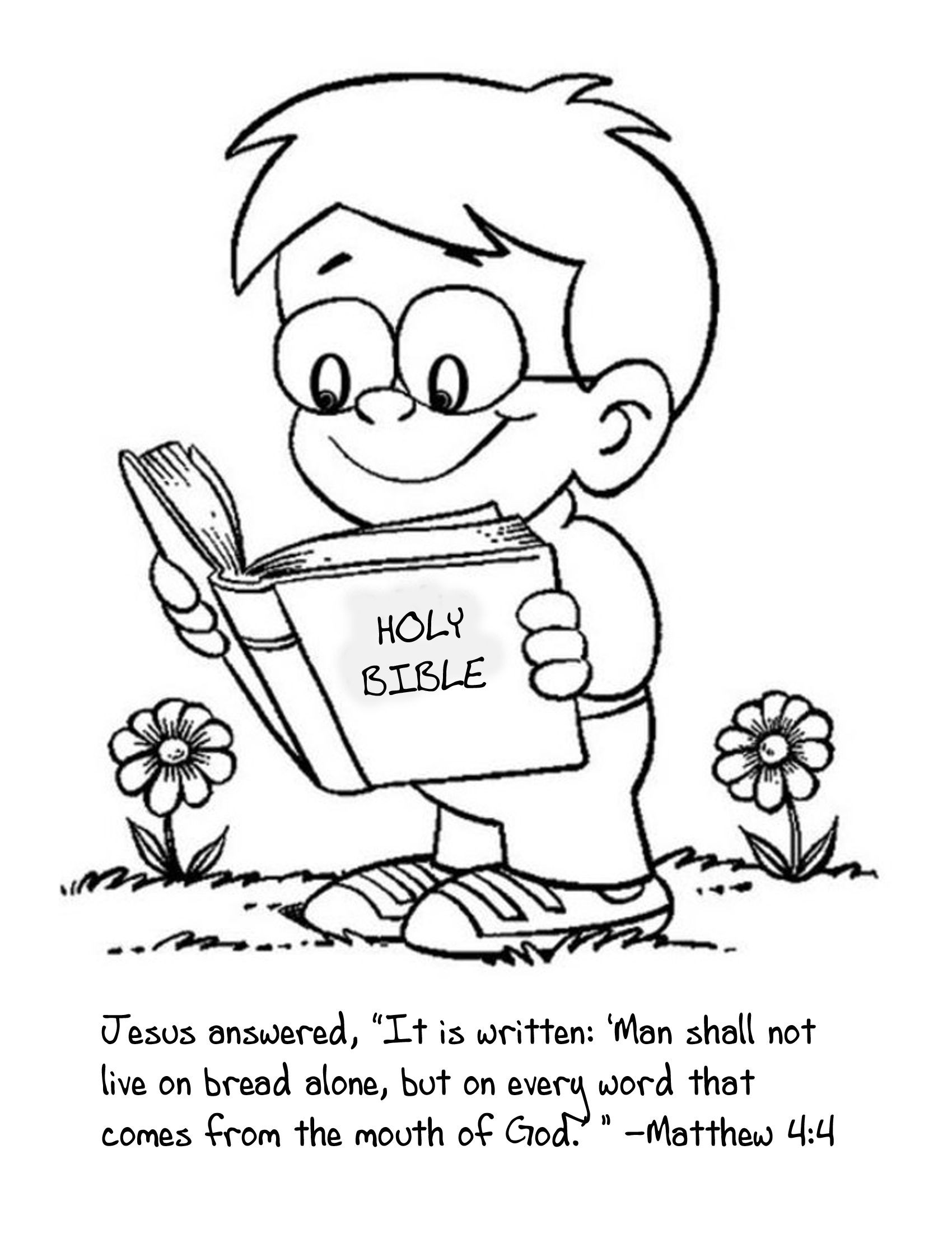 Bible Coloring Sheets For Kids
 Pin about Bible coloring pages and Kids reading on Sunday