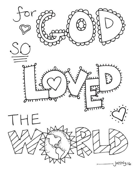 The Best Bible Verse Coloring Pages for toddlers - Home, Family, Style ...