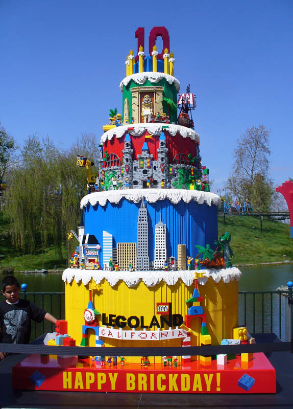 Biggest Birthday Cake
 LEGOLAND California is 10 years old