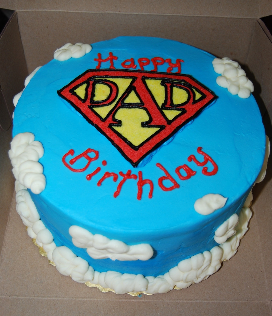 Birthday Cakes For Dad
 Super Dad Birthday Cake CakeCentral
