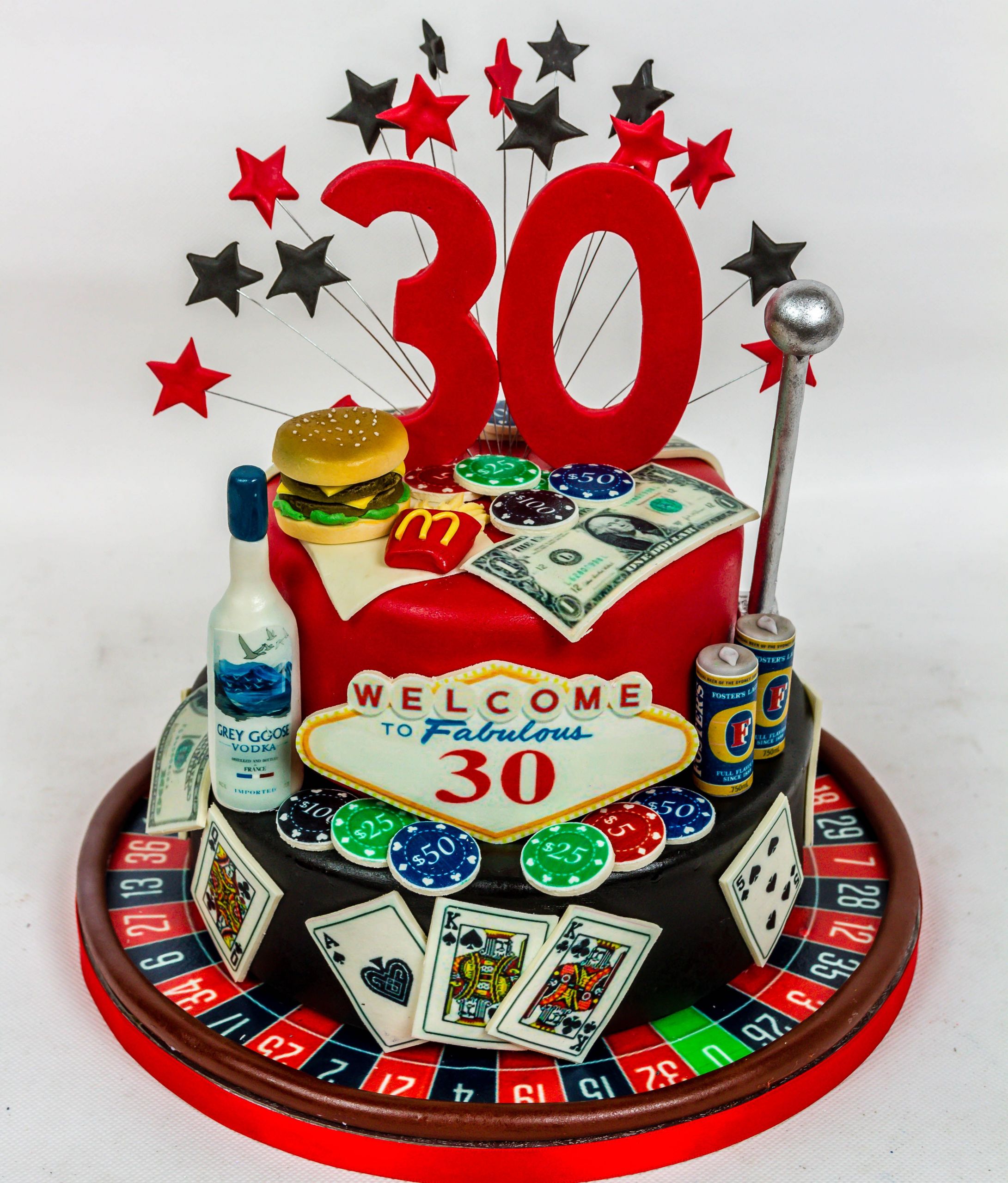 Birthday Cakes Las Vegas
 Wel e to 30 Las Vegas themed 30th Birthday Cake
