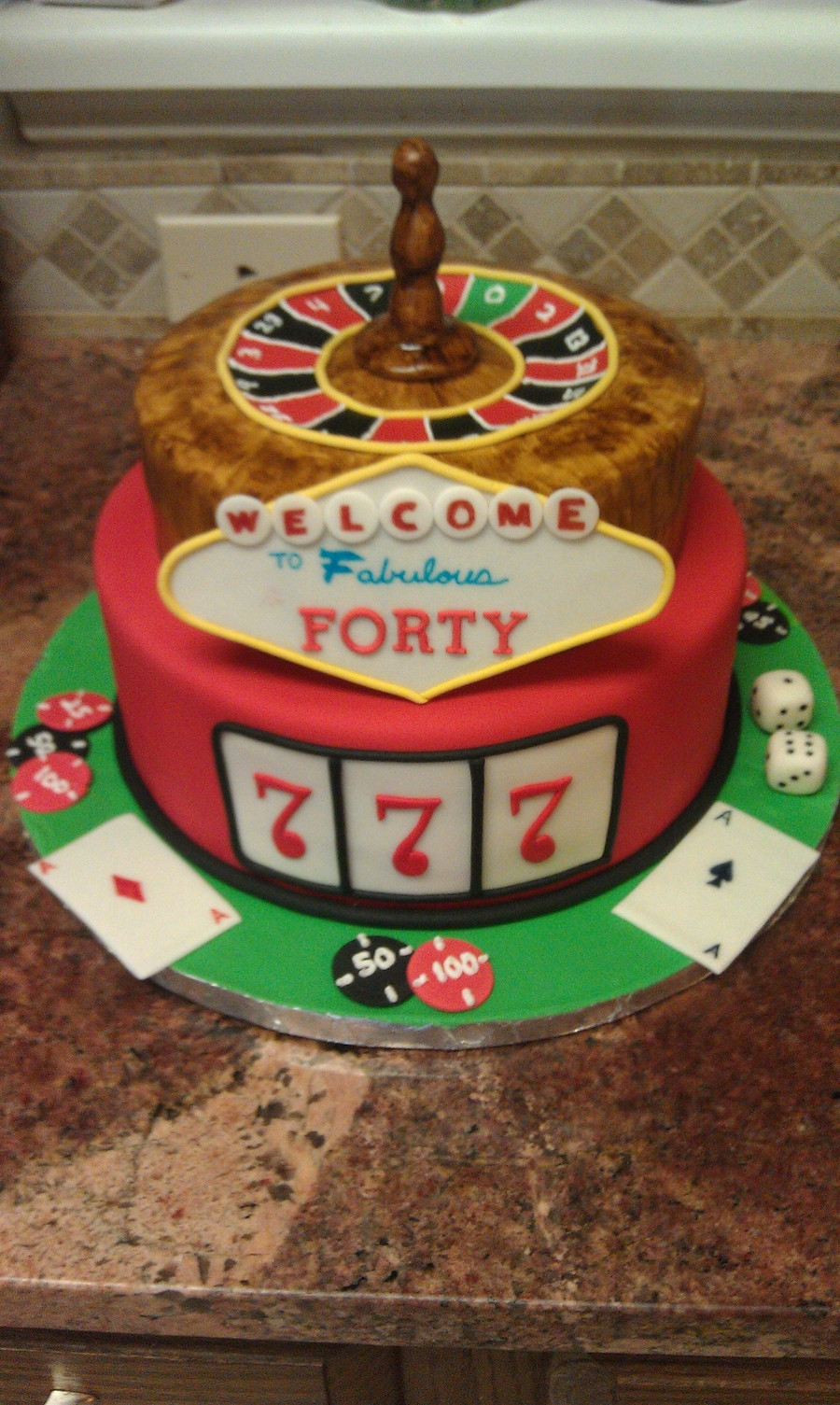 Birthday Cakes Las Vegas
 Vegas Themed 40Th Birthday Cake CakeCentral