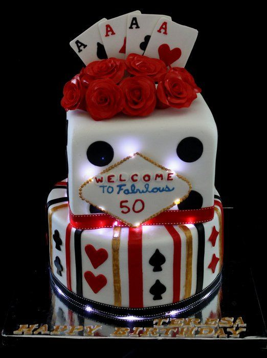 Birthday Cakes Las Vegas
 Vegas themed 50th birthday cake