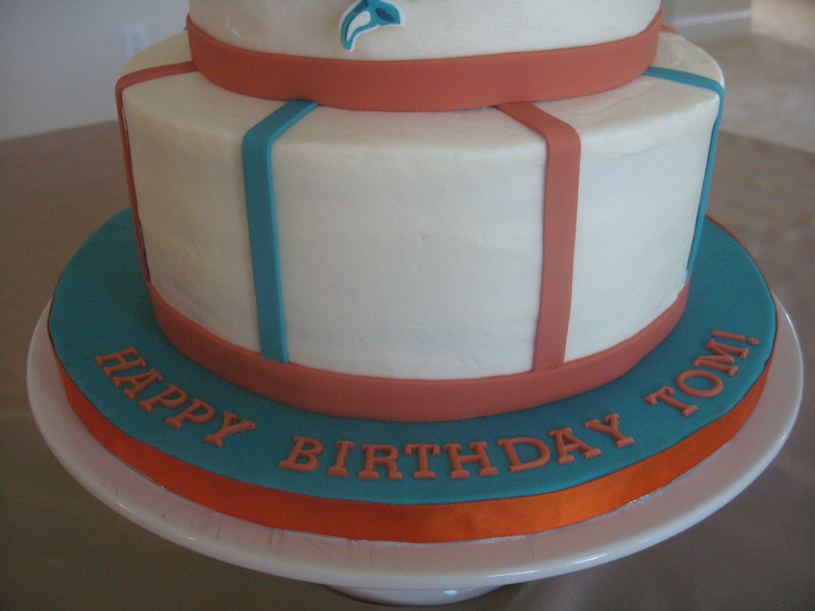 Birthday Cakes Miami
 Stuff By Stace Miami Dolphins Birthday Cake