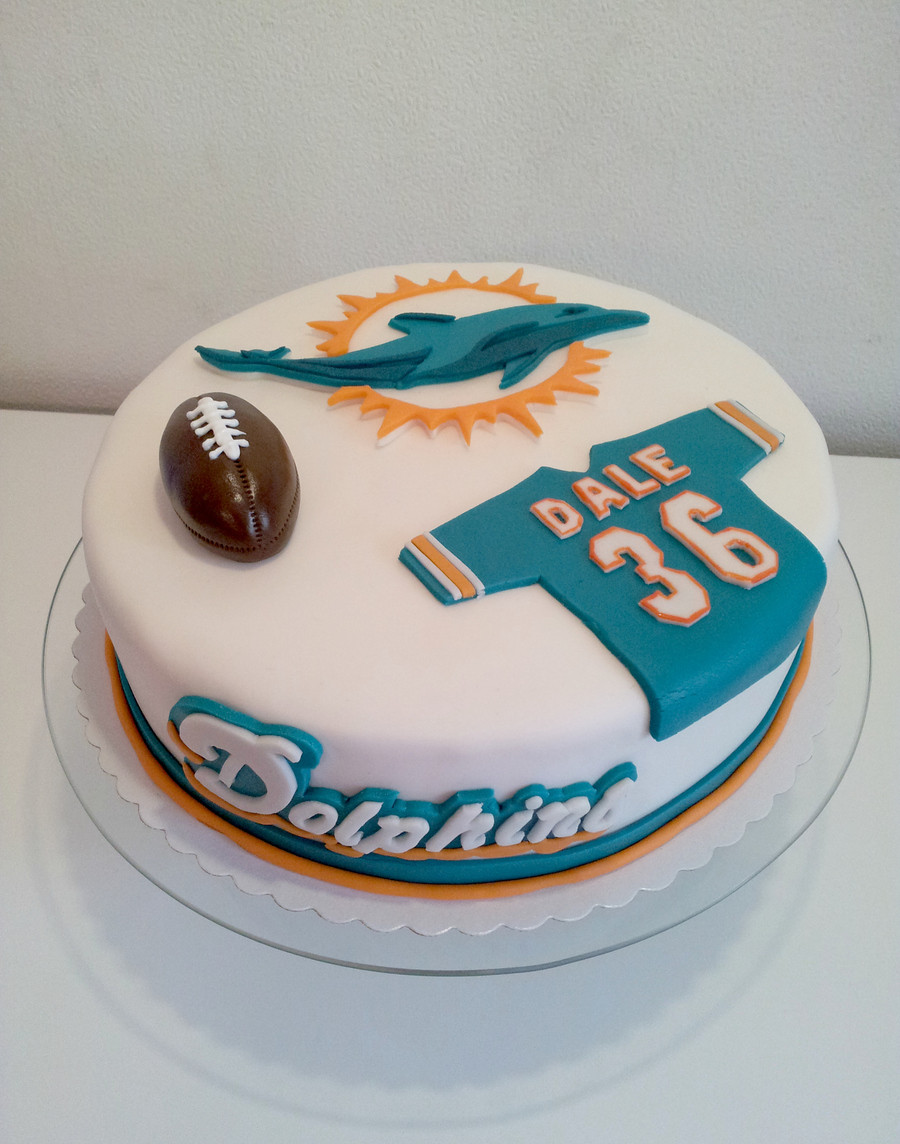 Birthday Cakes Miami
 Miami Dolphins Fan Cake CakeCentral