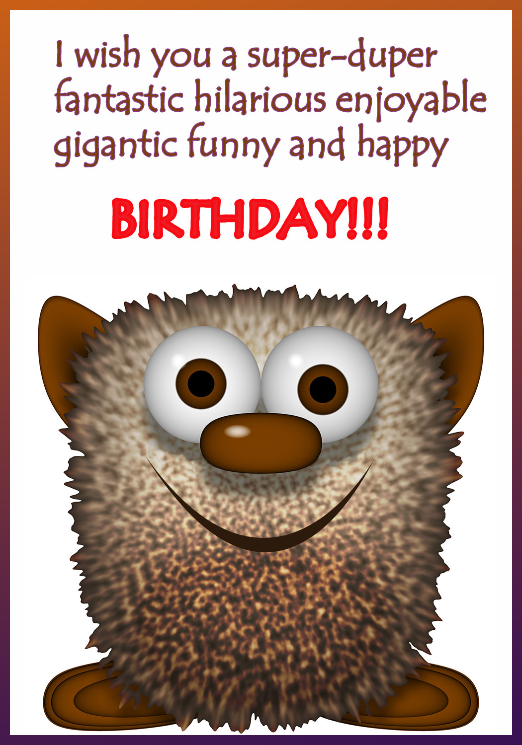 Birthday Card Funny
 Funny Printable Birthday Cards