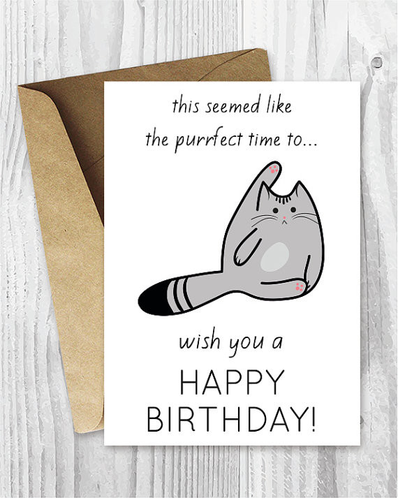 Birthday Card Funny
 Funny Birthday Cards Printable Birthday Cards Funny Cat