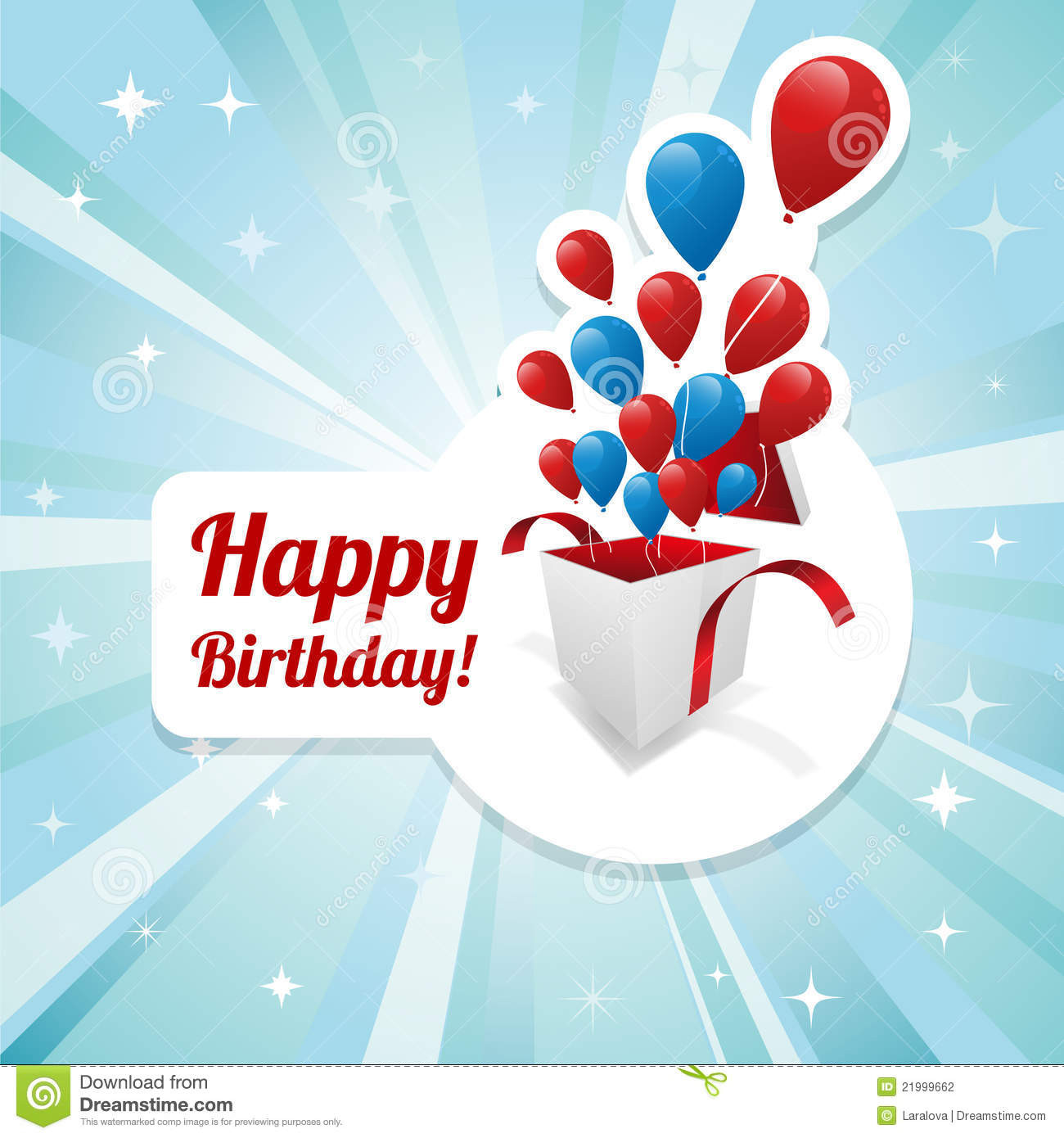 Birthday Card Images
 Illustration For Happy Birthday Card Stock Vector
