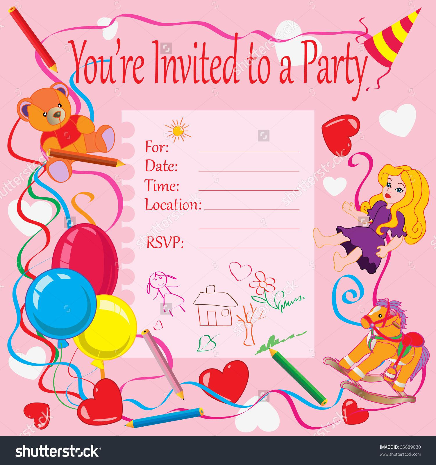 Birthday Card Invitation
 4 Step Make Your Own Birthday Invitations – Free Sample