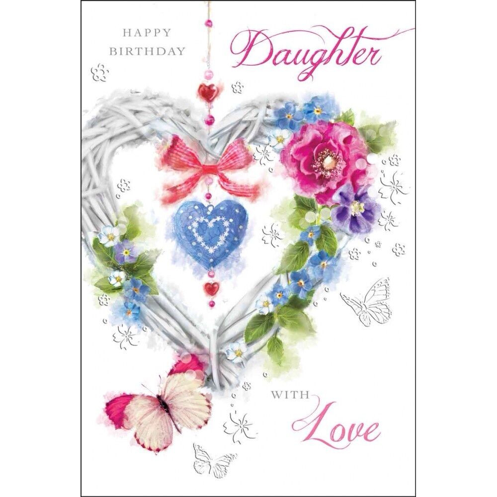 Birthday Cards For Daughters
 Daughter Happy Birthday Card Birthday Daughter Luxury