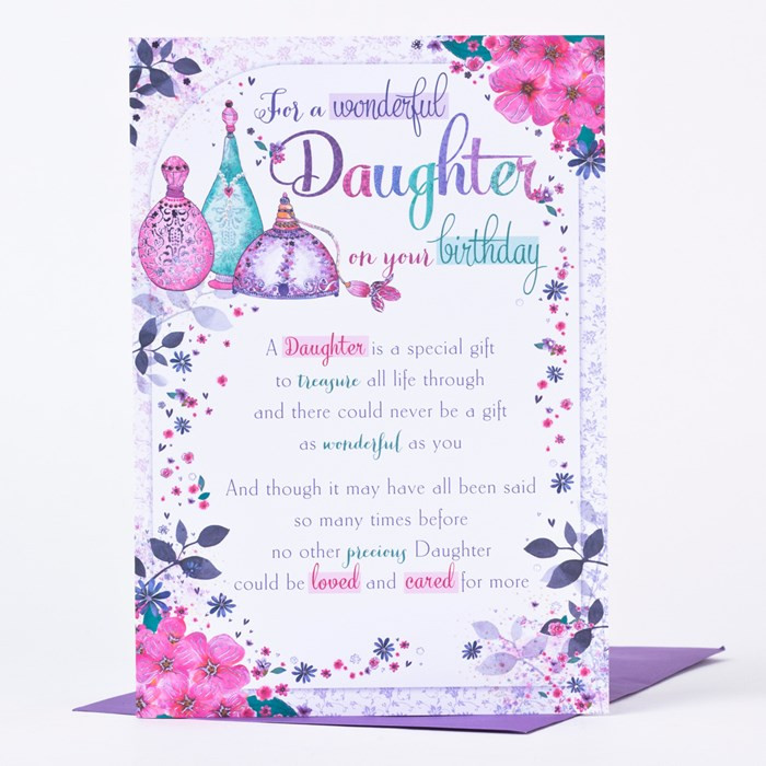 Birthday Cards For Mom From Daughter
 Birthday Card Daughter Perfume Atomisers