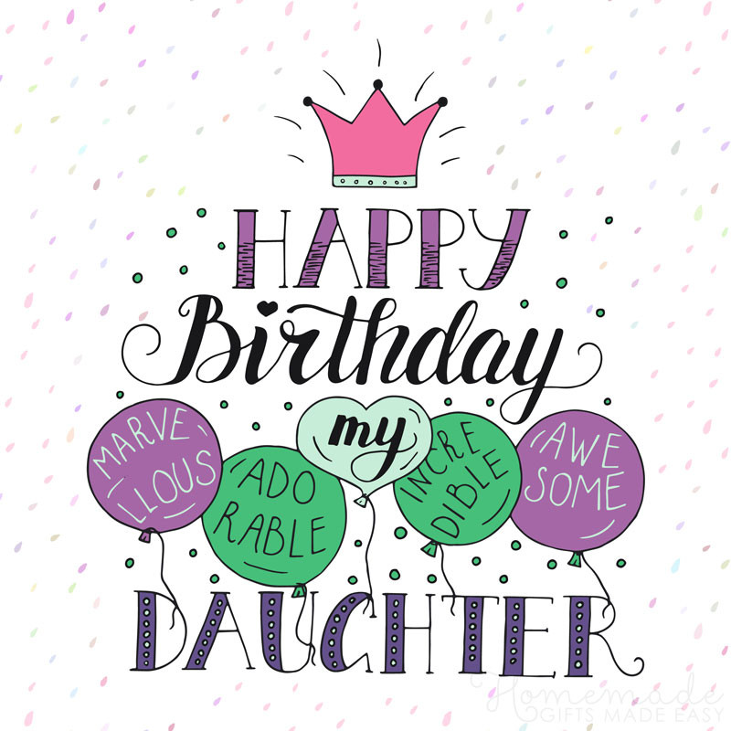 Birthday Cards For Mom From Daughter
 85 Happy Birthday Wishes for Daughters Best Messages