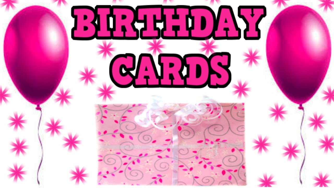 Birthday Cards
 DIY BIRTHDAY CARDS 5 Easy Birthday Card Ideas Great for
