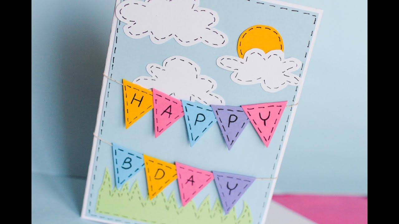 Birthday Cards To Make
 How to Make Greeting Birthday Card Step by Step