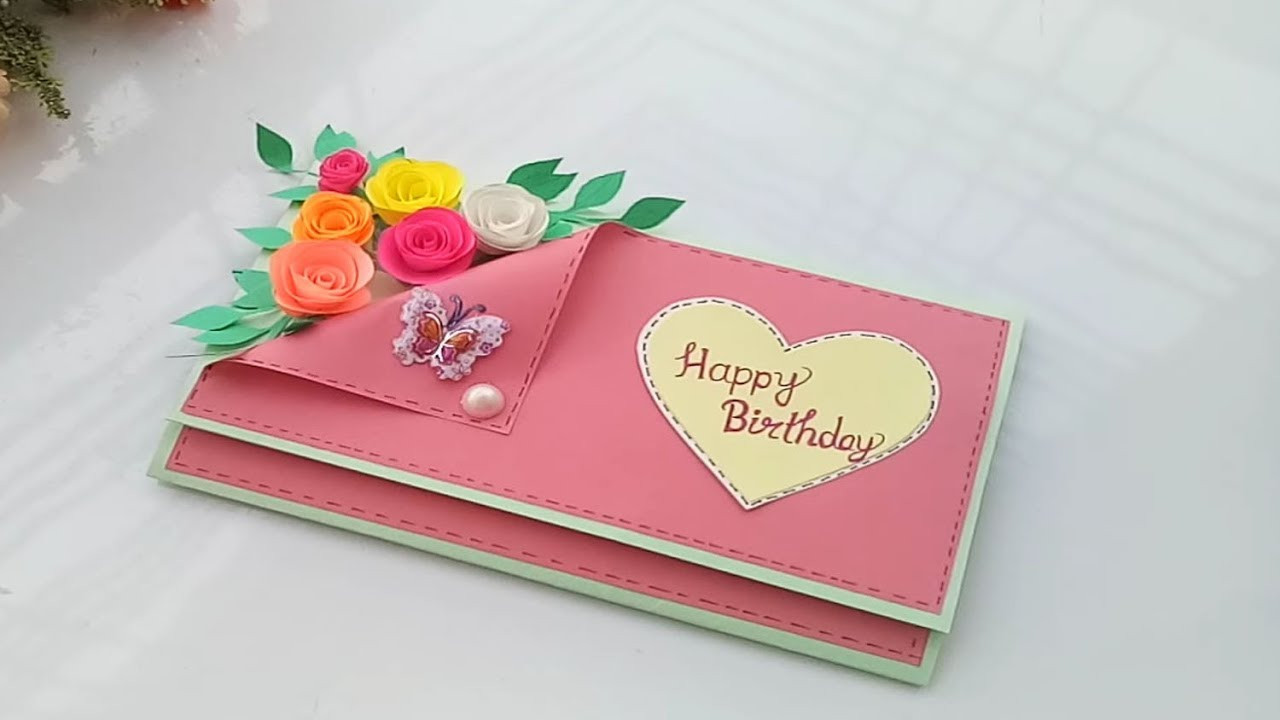 Birthday Cards To Make
 Beautiful Handmade Birthday card Birthday card idea