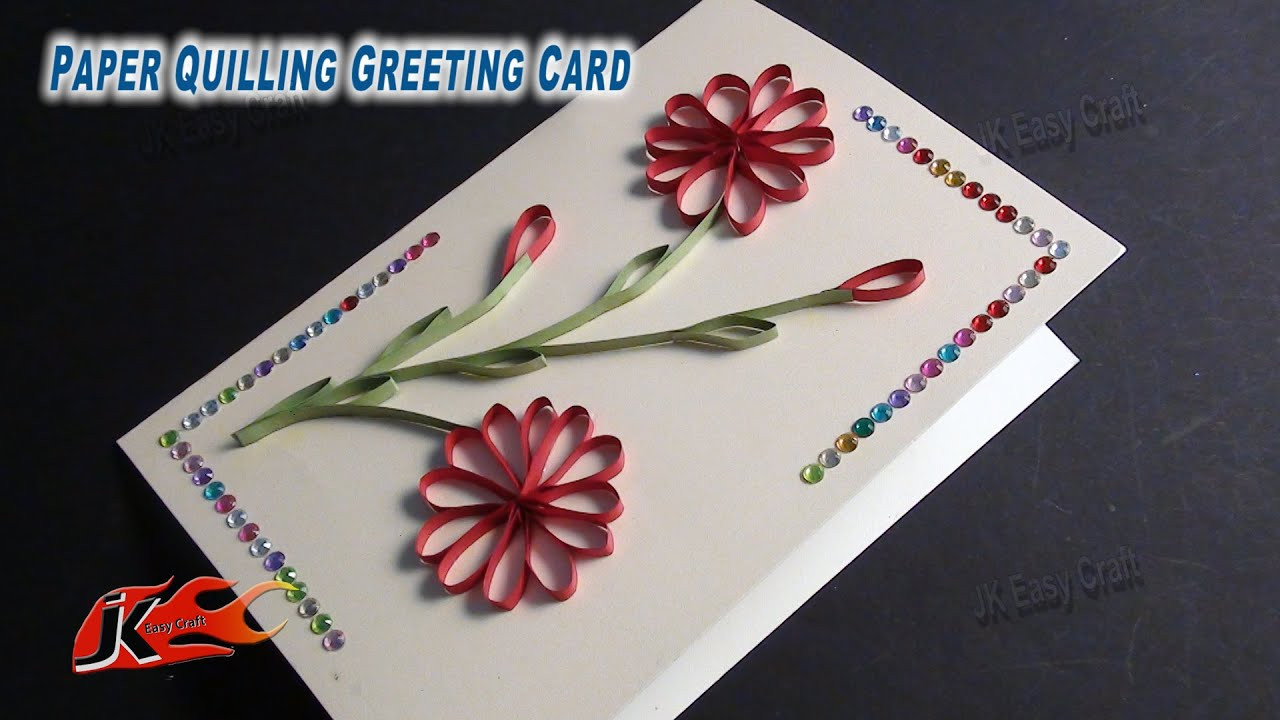 Birthday Cards To Make
 DIY Easy Paper Quilling Greeting Card without Tool