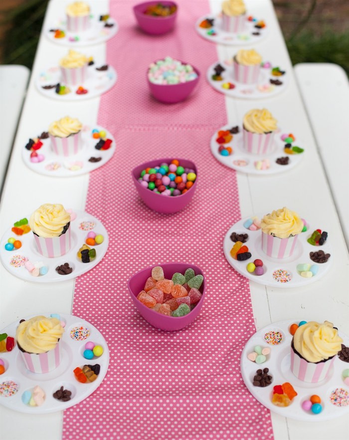 Birthday Cupcake Decorating Ideas
 Kara s Party Ideas Shabby Chic Baking Themed Birthday Party