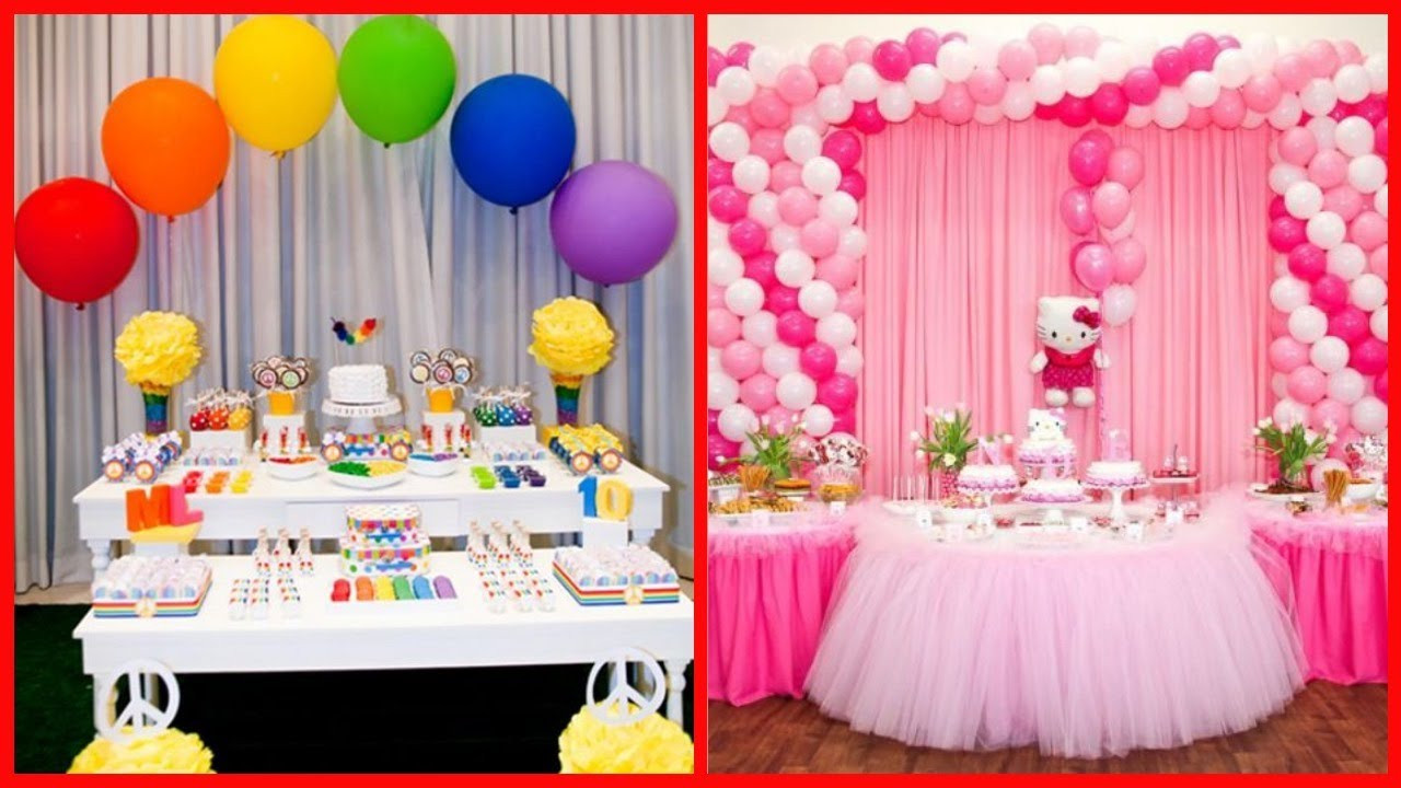 Birthday Decor
 Rainbow Balloon Decorating Tips For Birthday Party