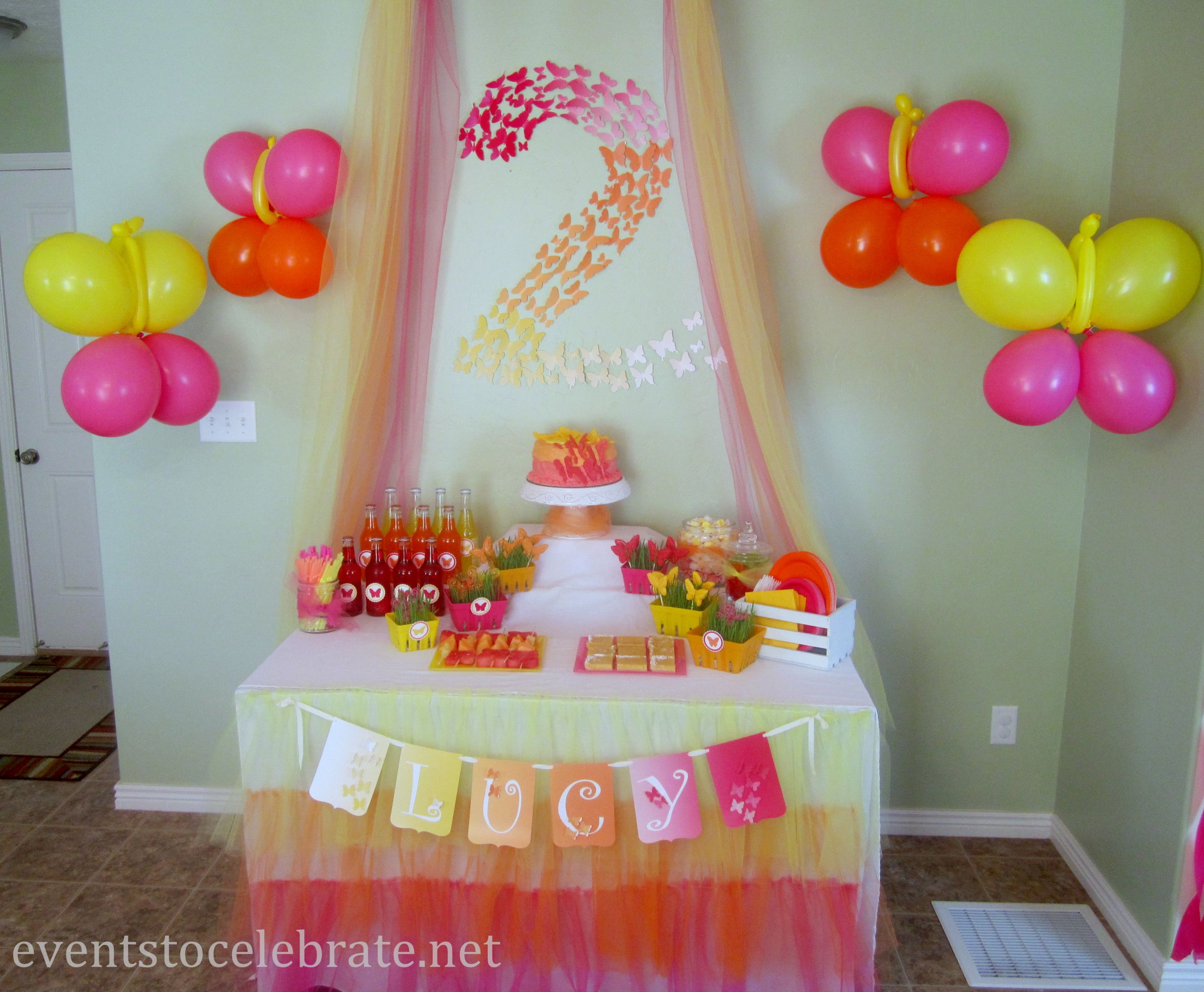 Birthday Decor
 Butterfly Themed Birthday Party Decorations events to