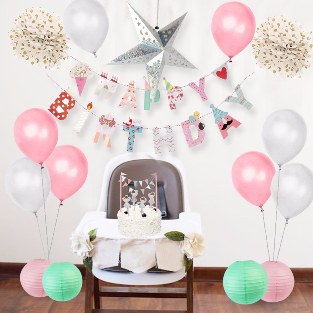 Birthday Decorations For Girls
 Baby Girl Shower Decorations Lovely Happy Birthday