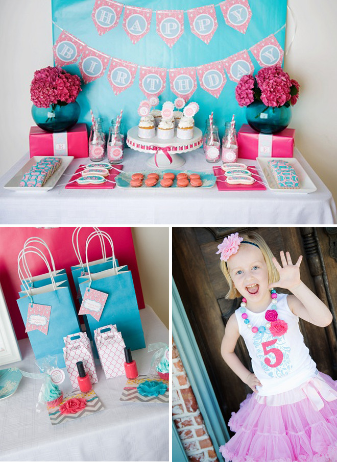 Birthday Decorations For Girls
 Darling Spa Themed 5th Birthday Party