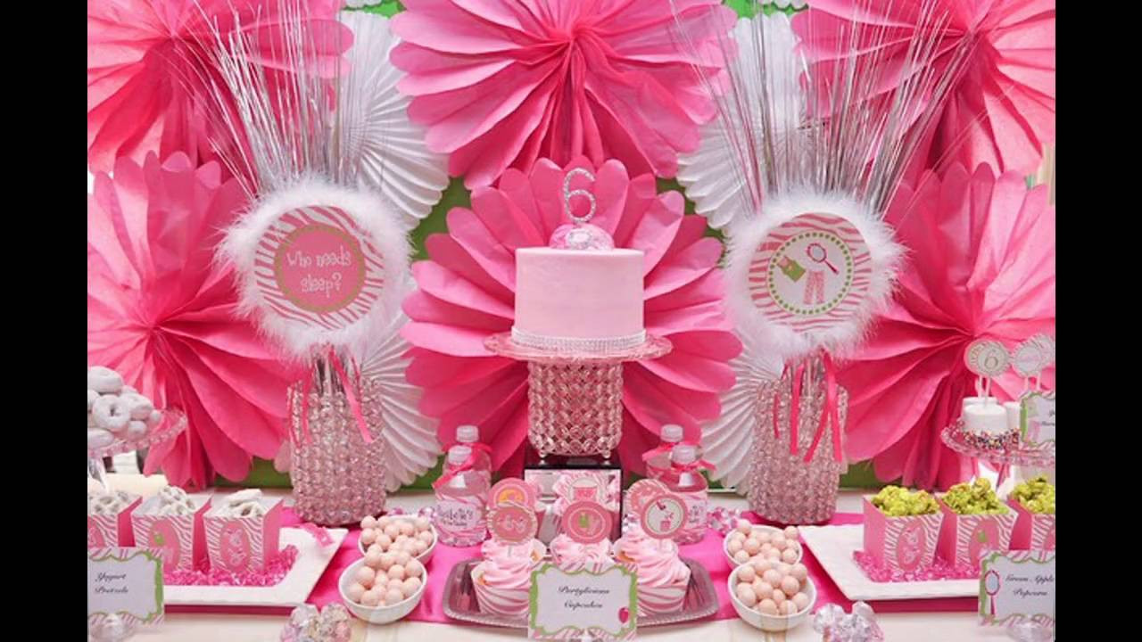 Birthday Decorations For Girls
 Cute Princess themed birthday party decorating ideas