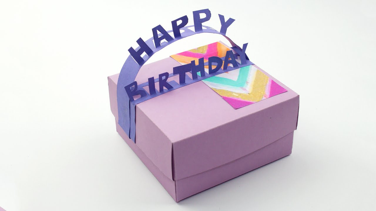 Birthday Gift Boxes
 DIY Happy Birthday Gift Box