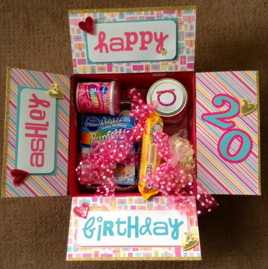 Birthday Gift Boxes
 Birthday box College care package ideas