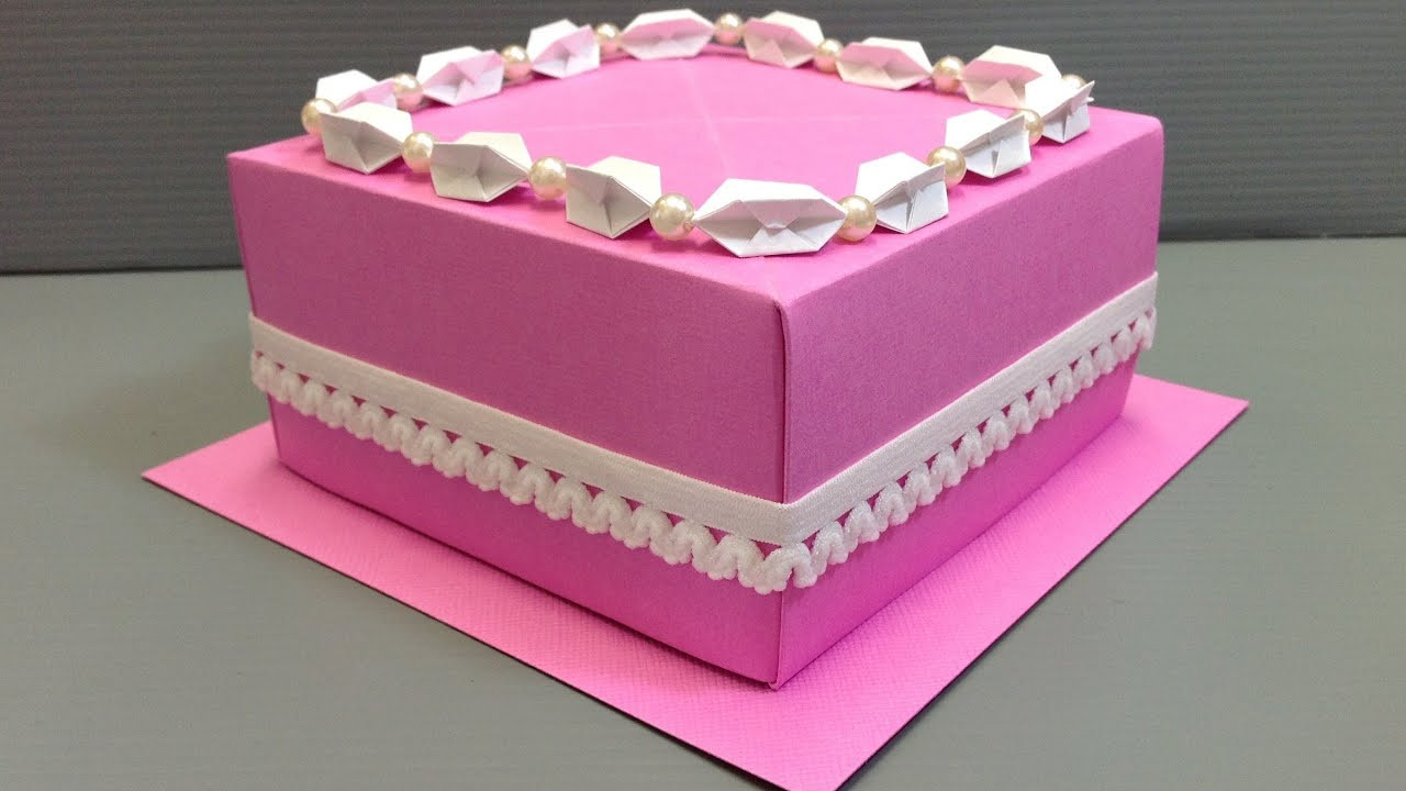 Birthday Gift Boxes
 Origami Wedding Birthday Cake Display Gift Box