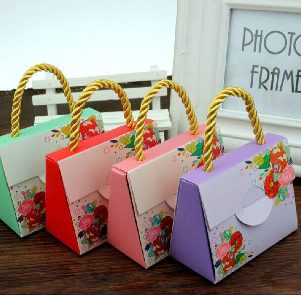 Birthday Gift Boxes
 50pcs Cute Handbag Wedding Birthday Favor Party Boxes Gift
