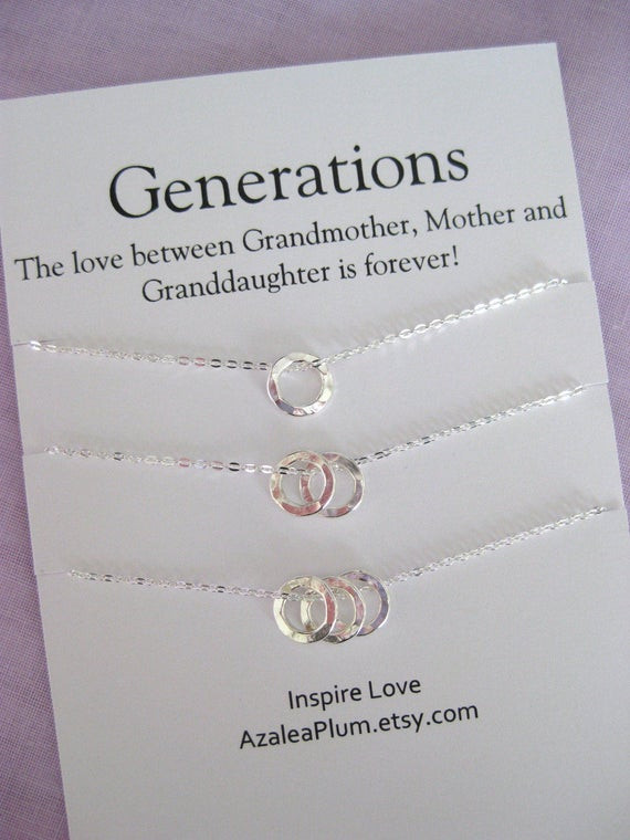 Birthday Gift For Mother
 60th Birthday Gift ideas for Women Generations Necklace