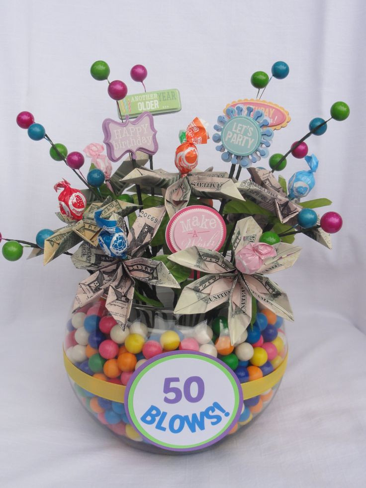 Birthday Gift Idea
 Money bouquet for my sister in law s 50th birthday