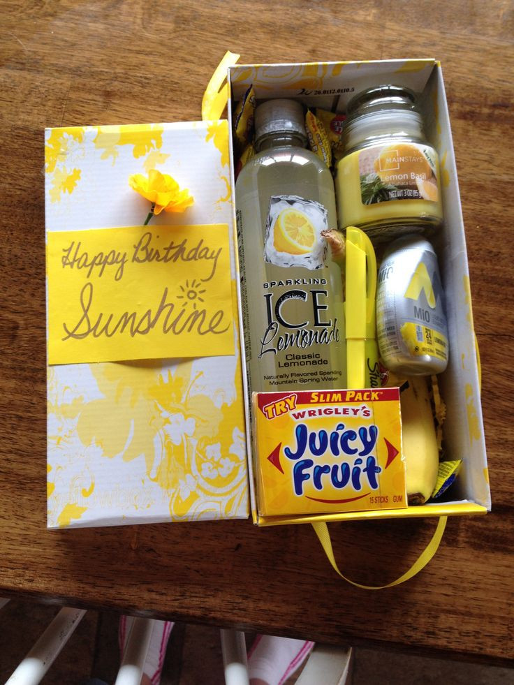 Birthday Gift Idea
 Sunshine in a box Oh yes I did